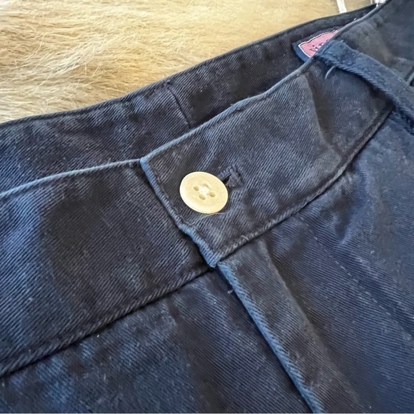 VINYARD VINES Navy Blue Club Pant Slacks 34 x 32 Flat Front 100% Cotton Twill - Picture 3 of 9